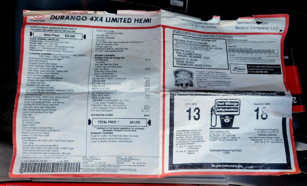 2005 Dodge Durango Image 17