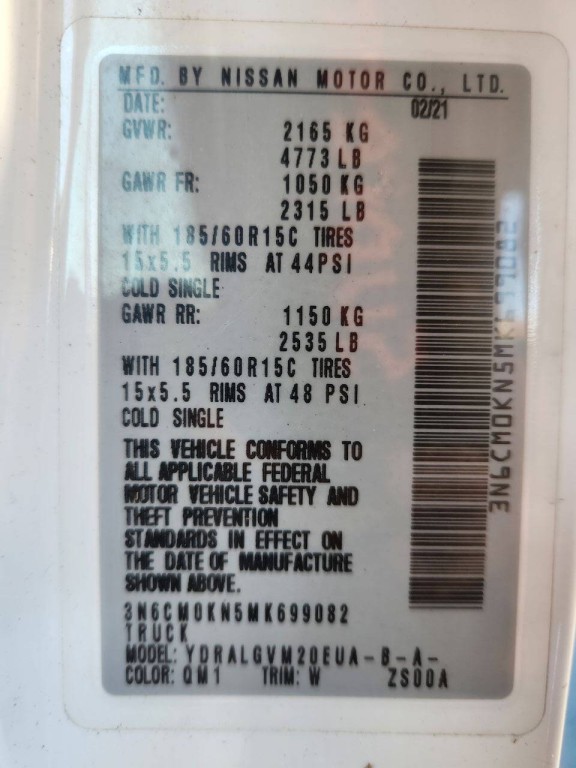 2021 Nissan NV200 Image 14